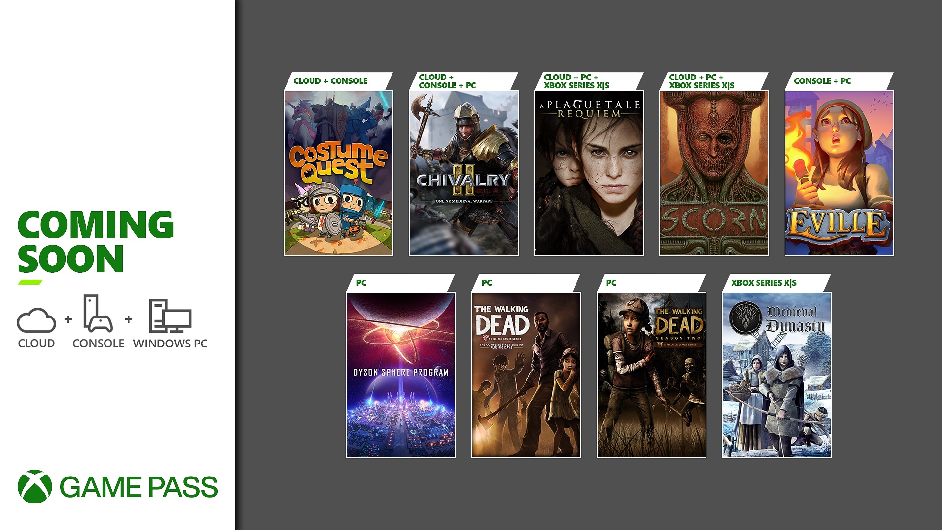 Neu im Xbox Game Pass: Chivalry 2, Scorn, A Plague Tale: Requiem und vieles mehr! HERO