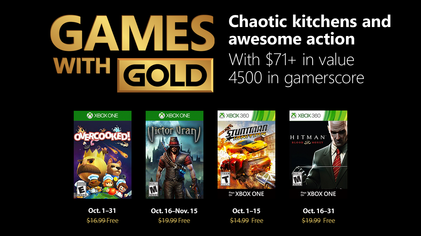 Video For Games with Gold: Diese Spiele gibt es im Oktober gratis