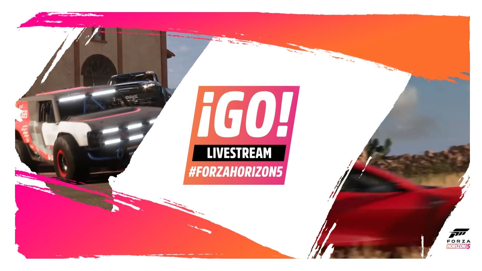 Sei beim großen ¡GO! Livestream #ForzaHorizon5 am 9. November dabei