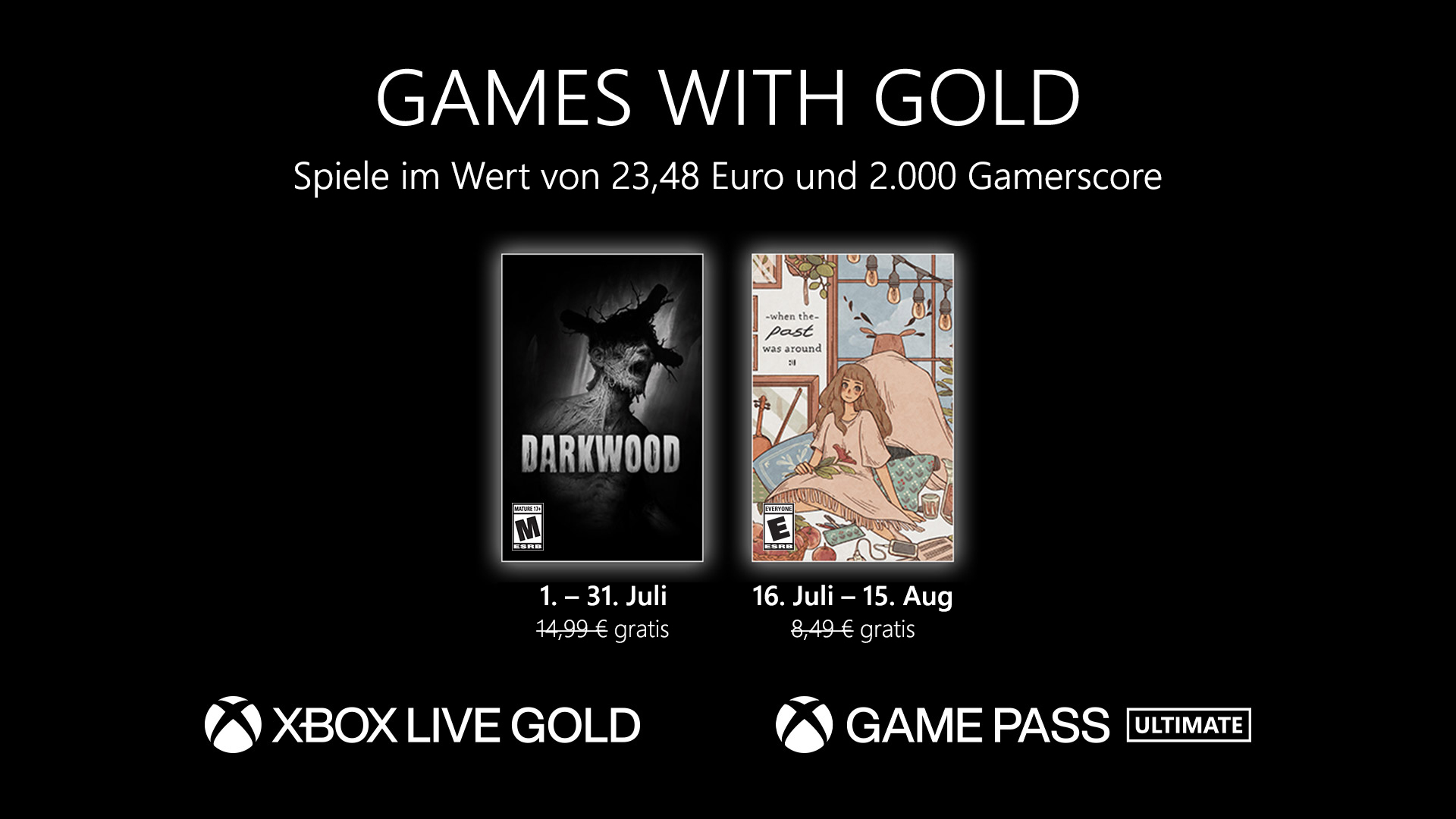 Games with Gold: Diese Spiele gibt es im Juni gratis