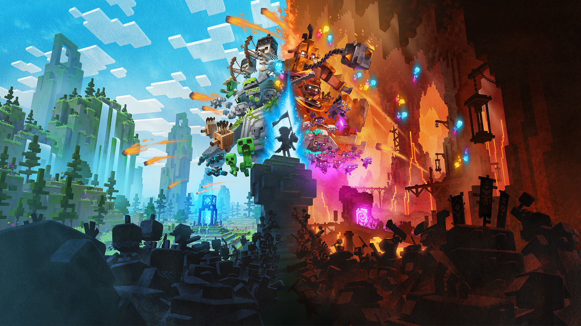Video For Die neue Action-Strategie Minecraft Legends erscheint 2023 