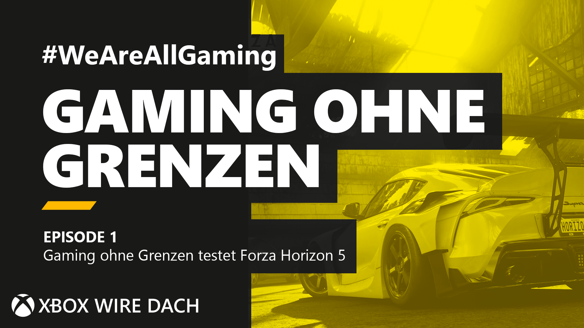 #WeAreAllGaming Staffel 4: Gaming ohne Grenzen testet Forza Horizon 5