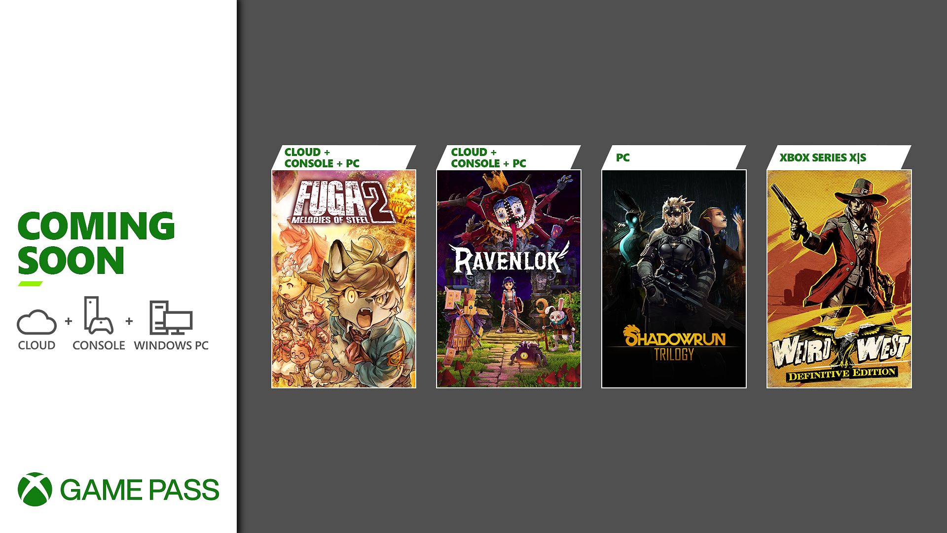 Bald im Xbox Game Pass: Ravenlok, Fuga: Melodies of Steel 2 und mehr HERO