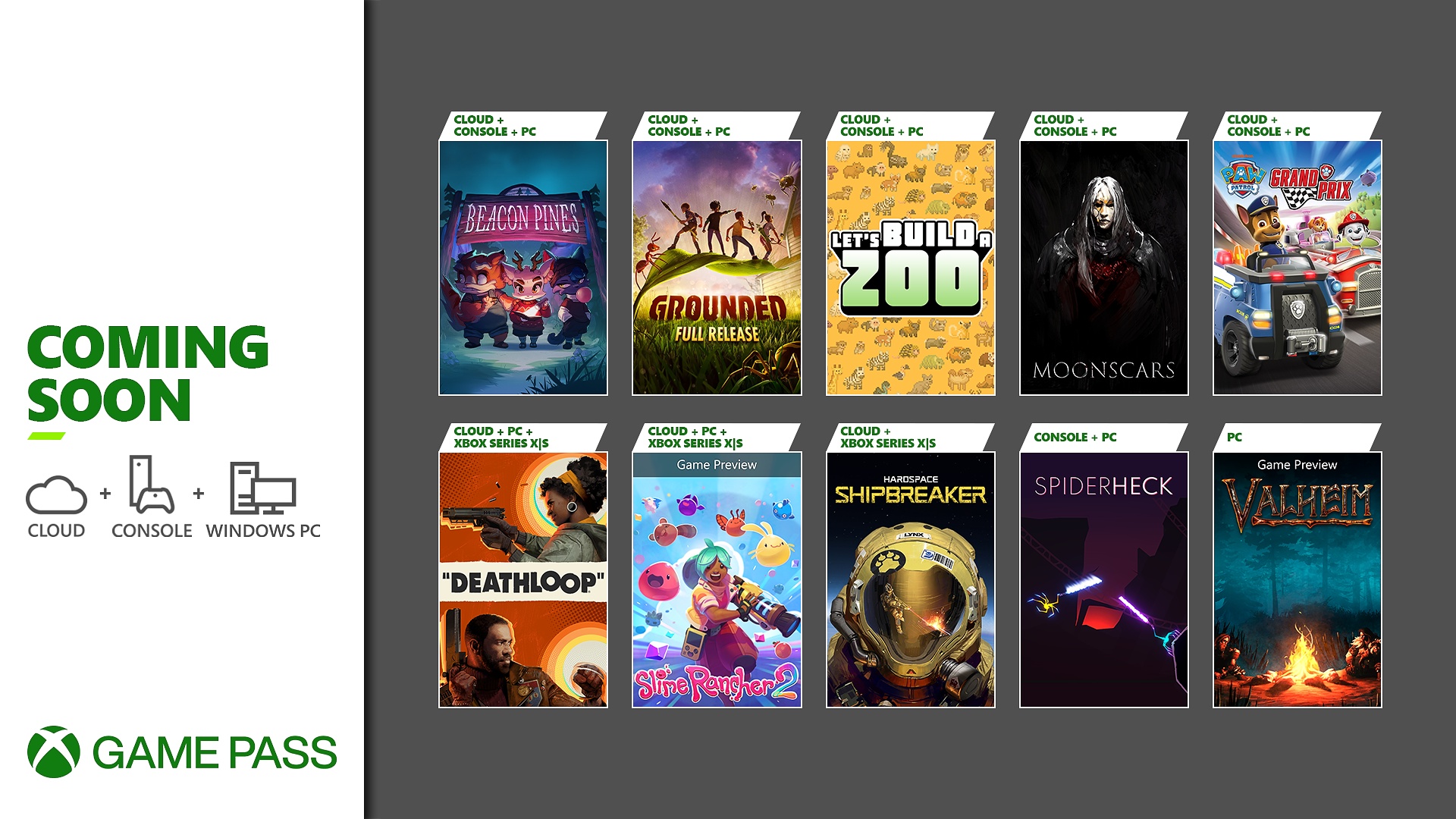 Neu im Xbox Game Pass Deathloop, Slime Rancher 2, Valheim und mehr!