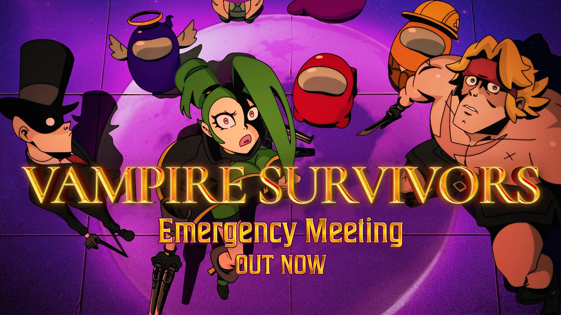 Vampire Survivors organise une Réunion d’urgence façon Among Us avec son nouveau DLC