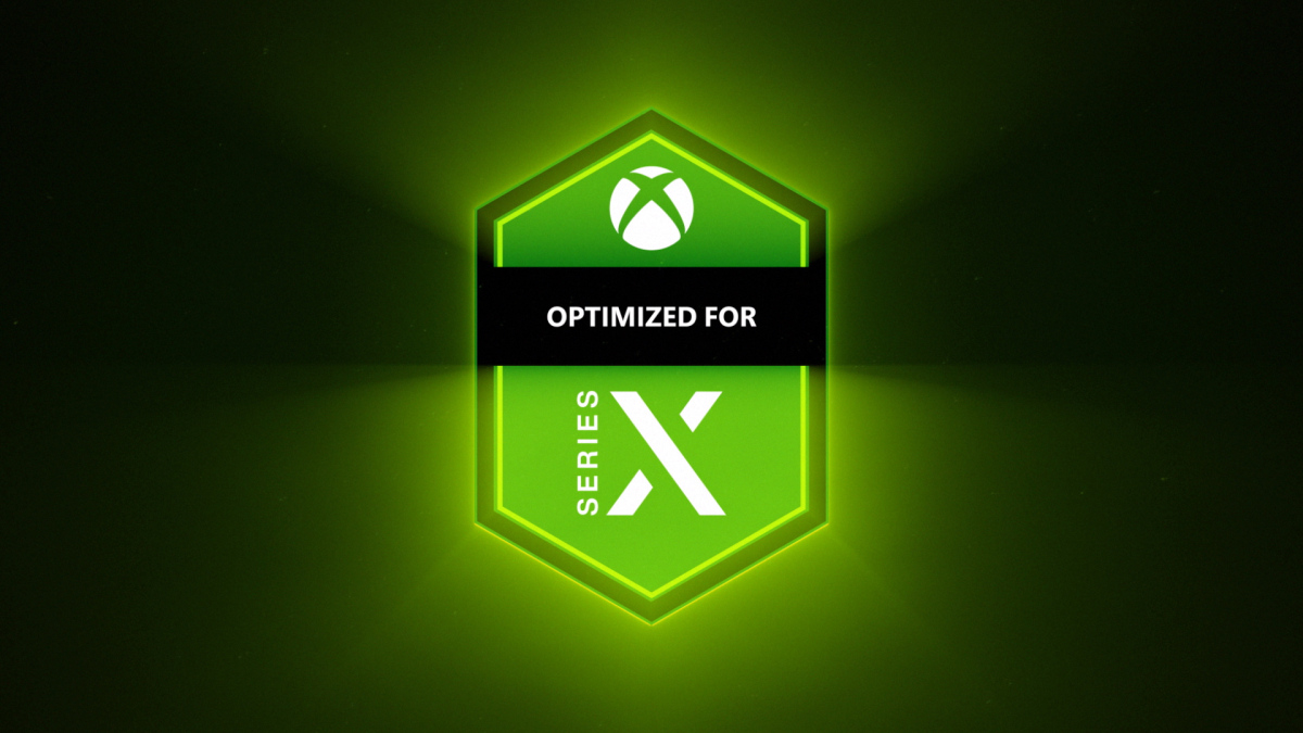 Selo dos jogos otimizados para Xbox Series X