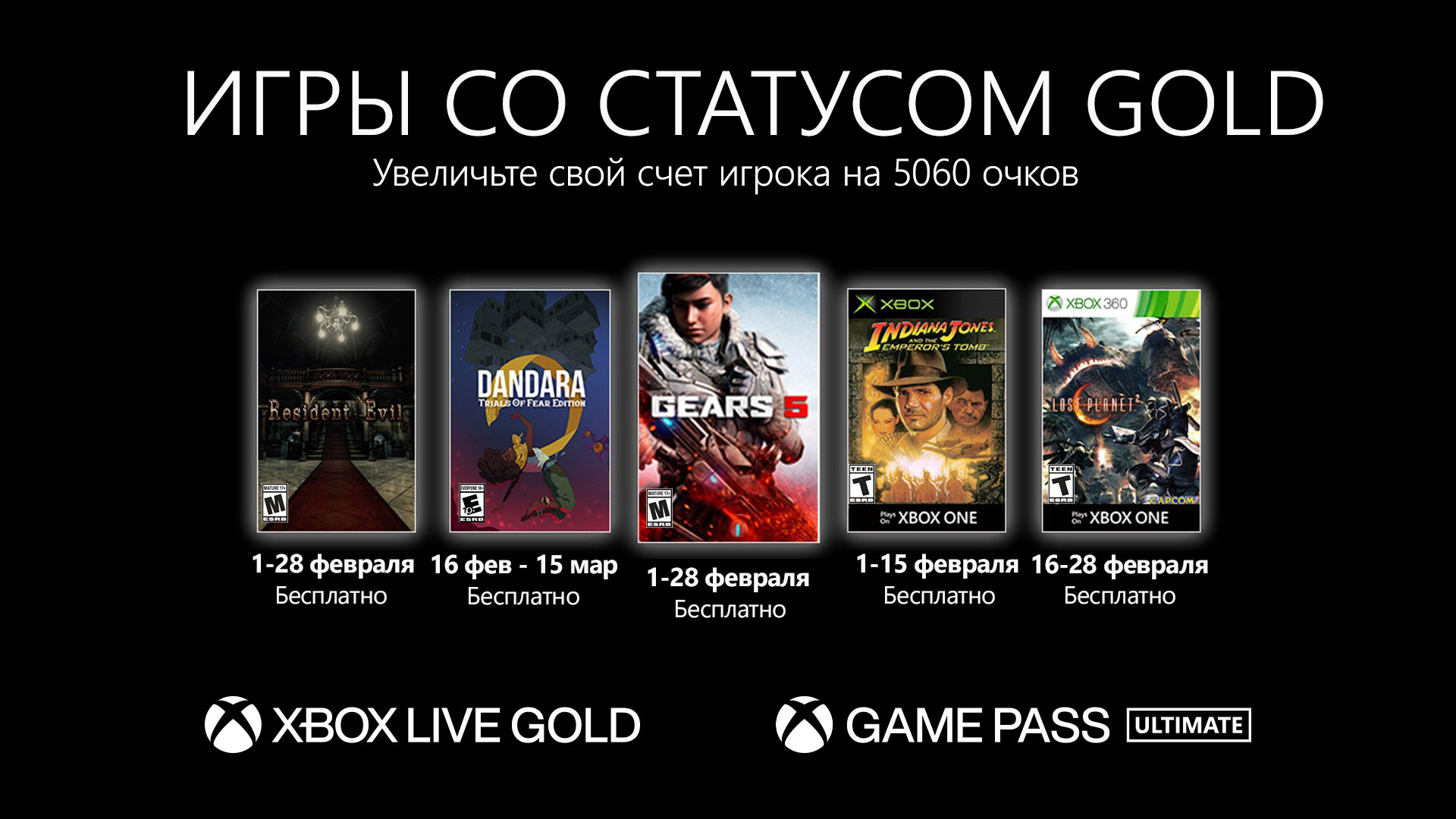 Обложки игр со статусом Gold в феврале 2021 года: Gears 5 и другие