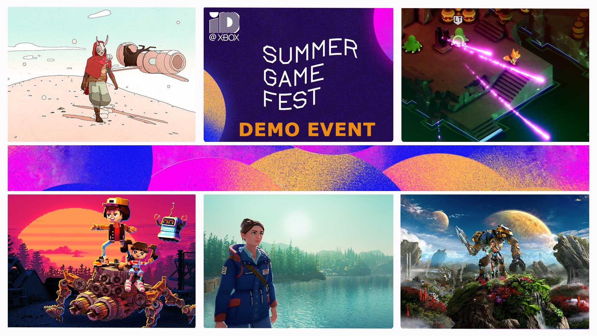 Баннер поста про Второй фестиваль Summer Game Fest Demo